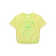 Rolling Stones Toddler Boys Embroidered Graphic Crewneck Sweatshirt with Short Sleeves, Sizes 12 Months-5T